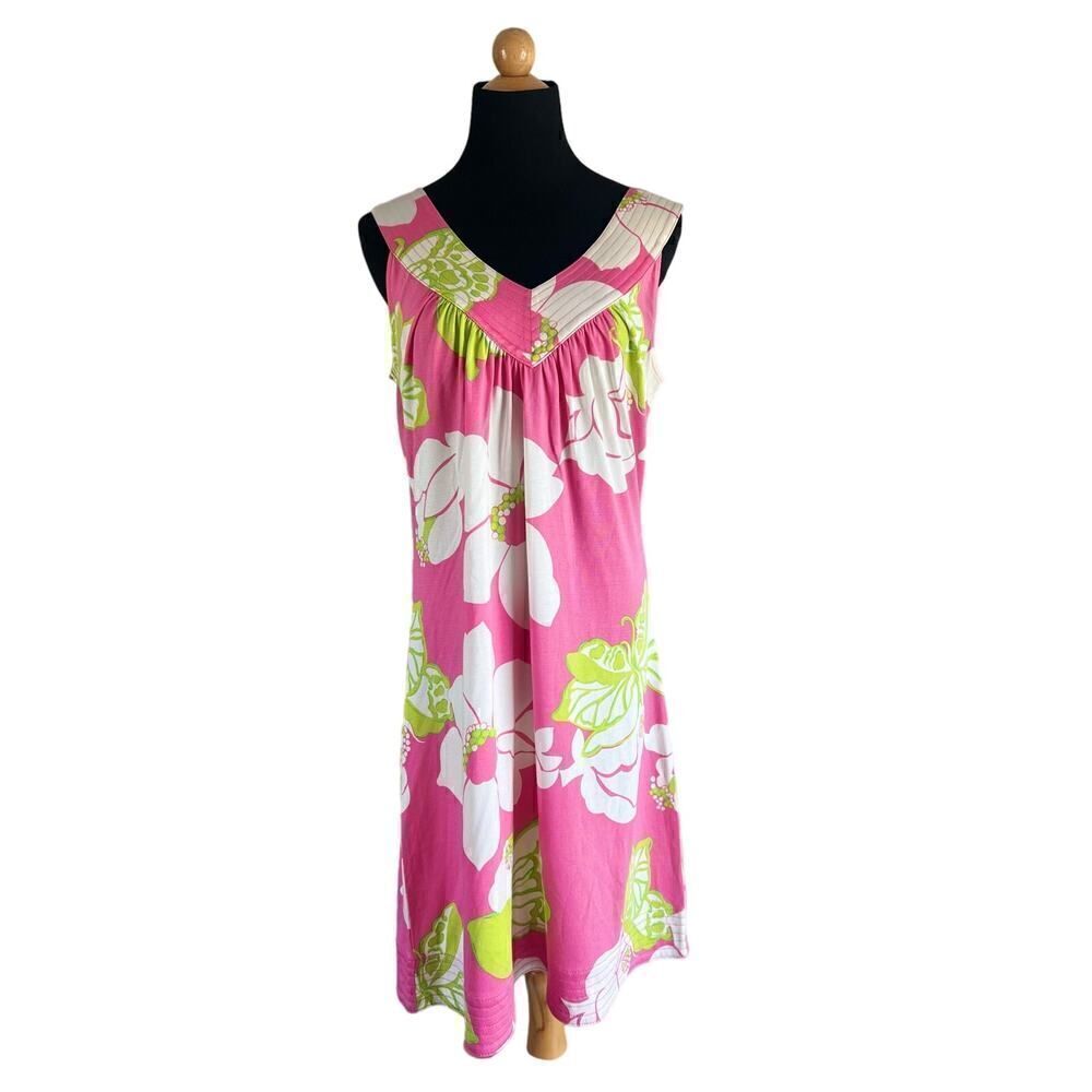 Lilly Pulitzer SilkJersey Dress 73% silk, cotton size Medium